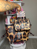 Chrome Brown Cheetah Print