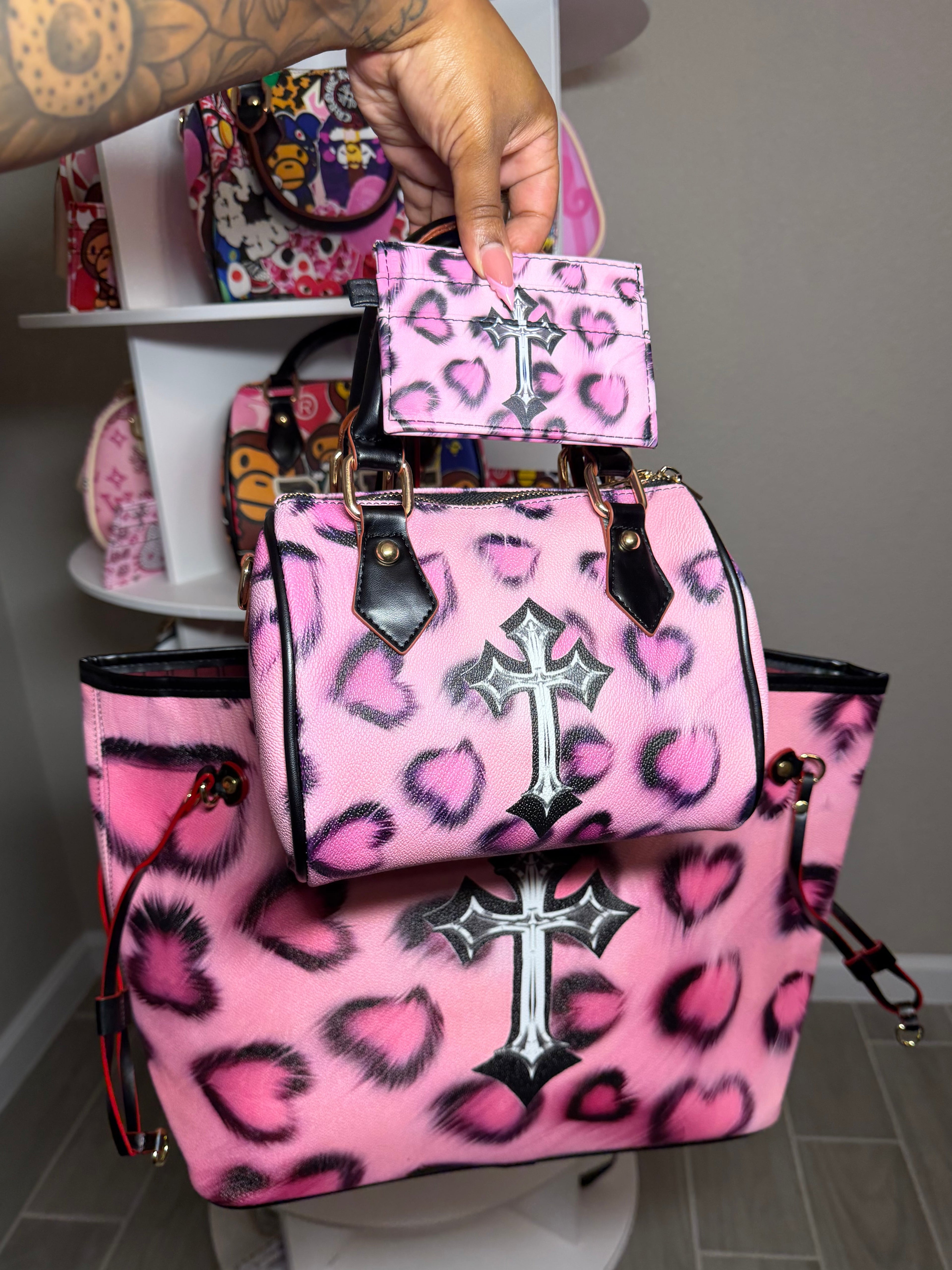 Chrome Pink Cheetah Print